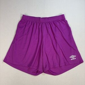 Umbro‎ Lightweight 6.5" Shorts Men's L Purple Unlined Drawstring Breathable Logo
